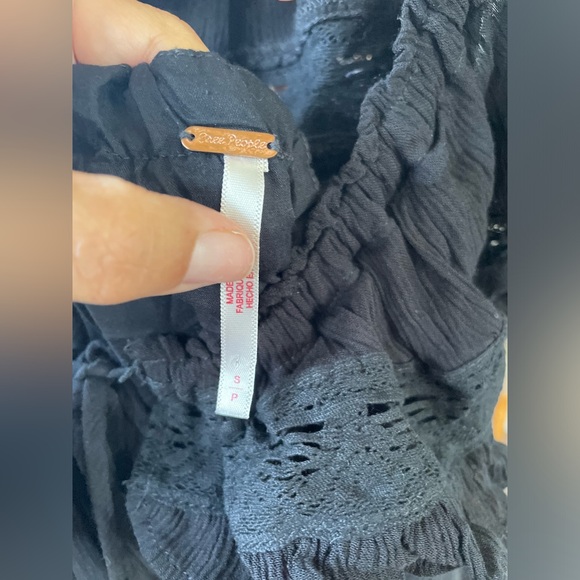 Free People Endless Summer Moonlight Ocean off-shoulder Maxi, Black, Small - Picture 11 of 16